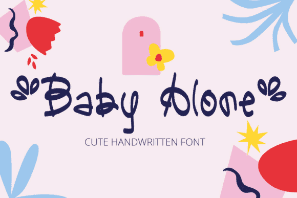 [Creativefabrica] Baby Alone Font (2021)