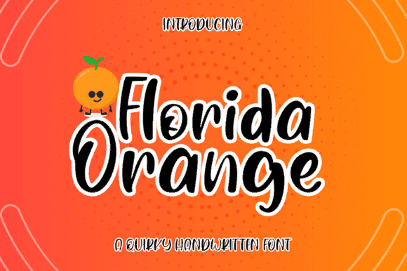 [Creativefabrica] Florida Orange Font (2021)