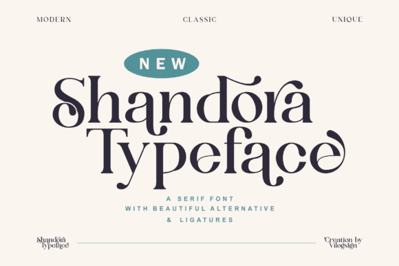 [Creativefabrica] Shandora Font (2021)