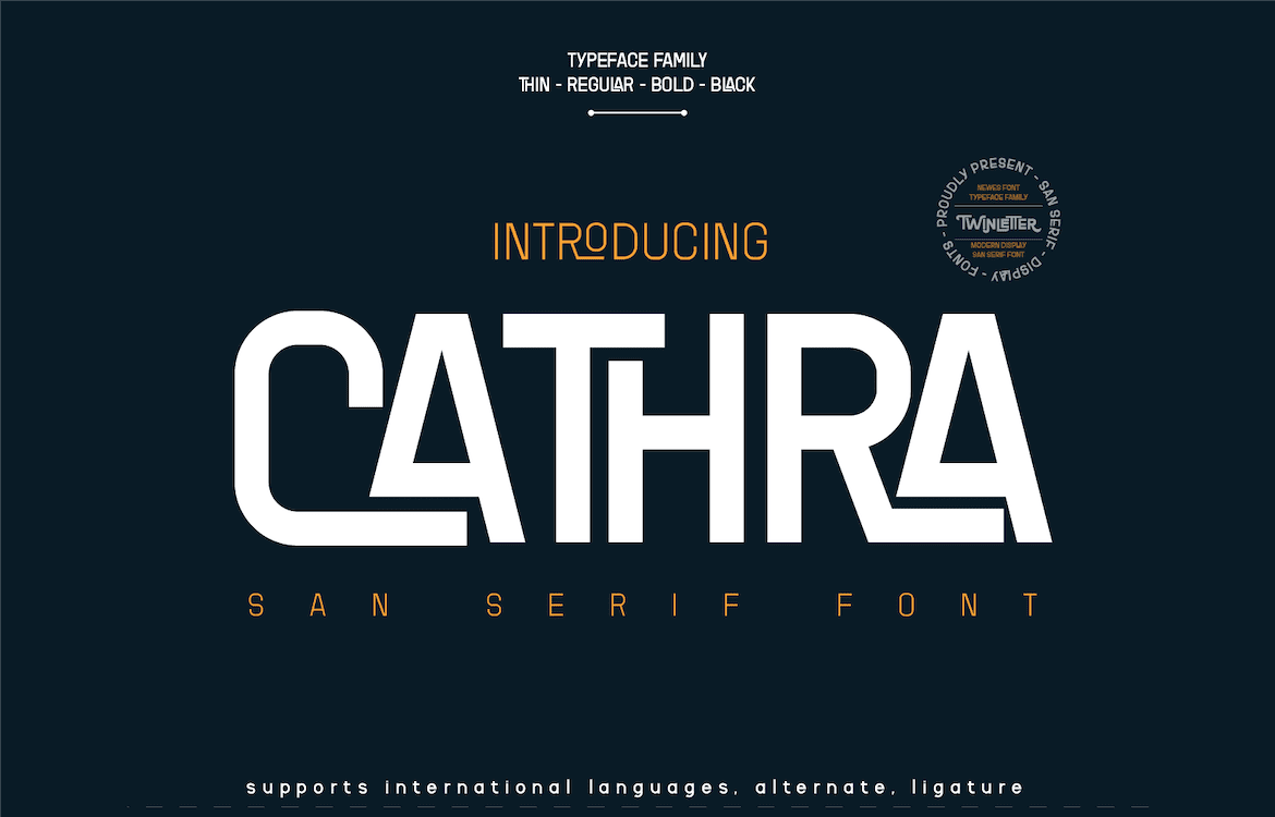[Fontbundles] Cathra Font (2021)