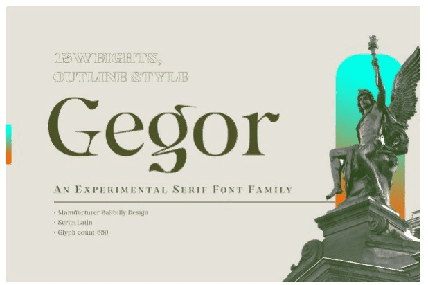 [Creativemarket] Gegor Font (2021)