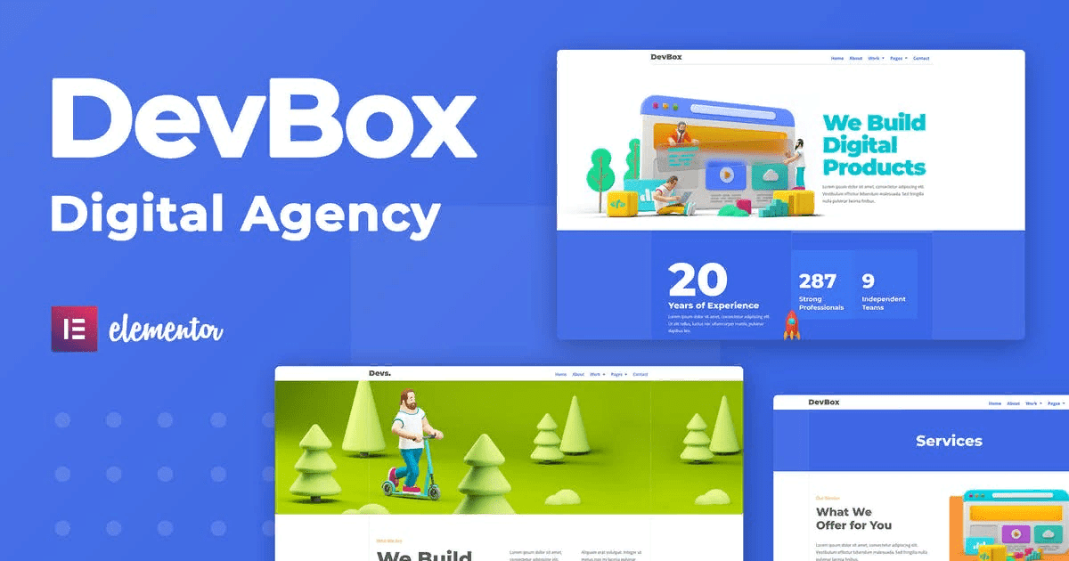 [Themeforest] DevBox — Creative Digital Agency Elementor Template Kit