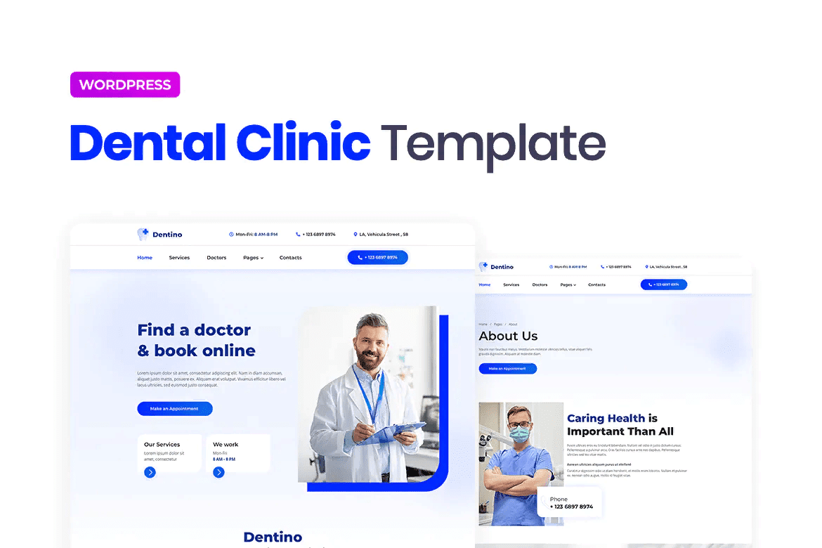 [Themeforest] Dentino – Dental Clinic Template Kit
