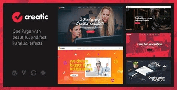 Creatic - One Page Parallax WordPress v1.1
