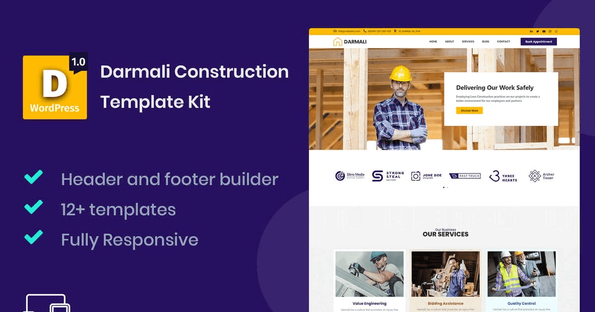 [Themeforest] Darmali - Construction Template Kit