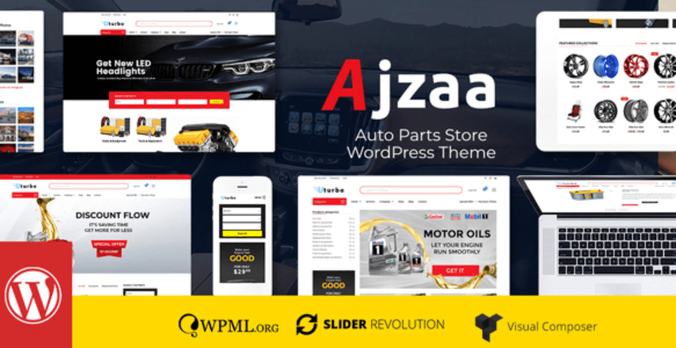 Ajzaa - Auto Parts Store WordPress Theme V2.9