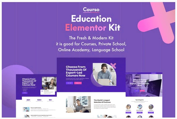 [Themeforest] Courso - Online University & Courses Elementor Template Kit