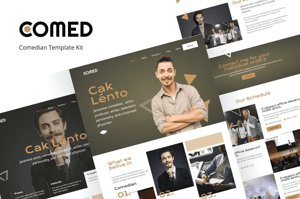 [Themeforest] Comed - Comedian elementor Template Kit