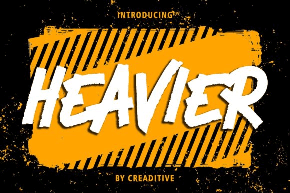 [Creativefabrica] Heavier Font (2021)