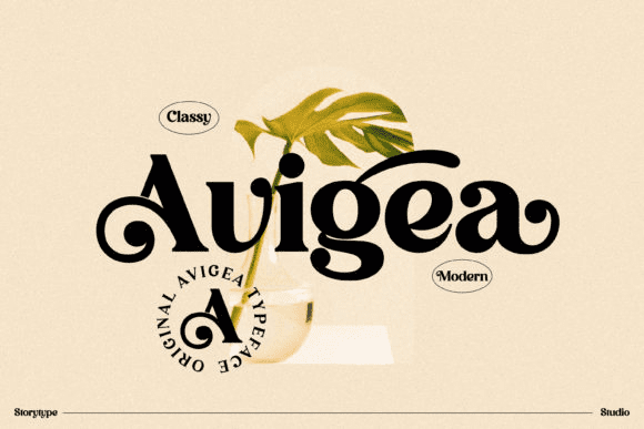 [Creativefabrica] Avigea Font (2021)