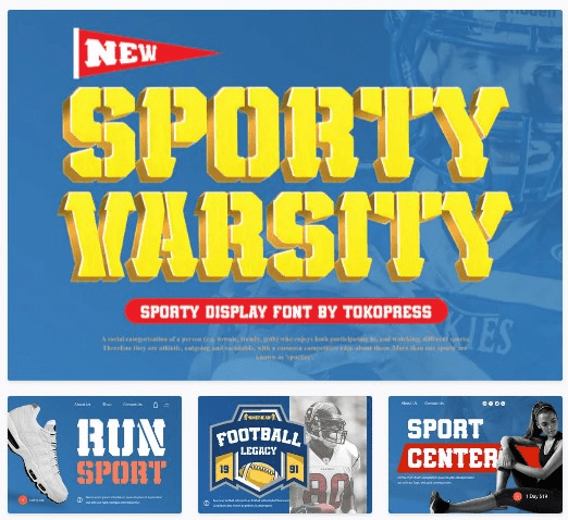 [Elements.Envato] Sporty Varsity Font (2021)