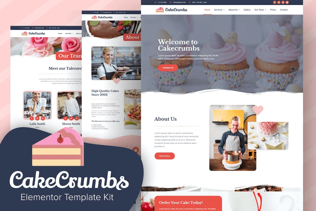 [Themeforest] Cakecrumbs - Bakery Elementor Template kit