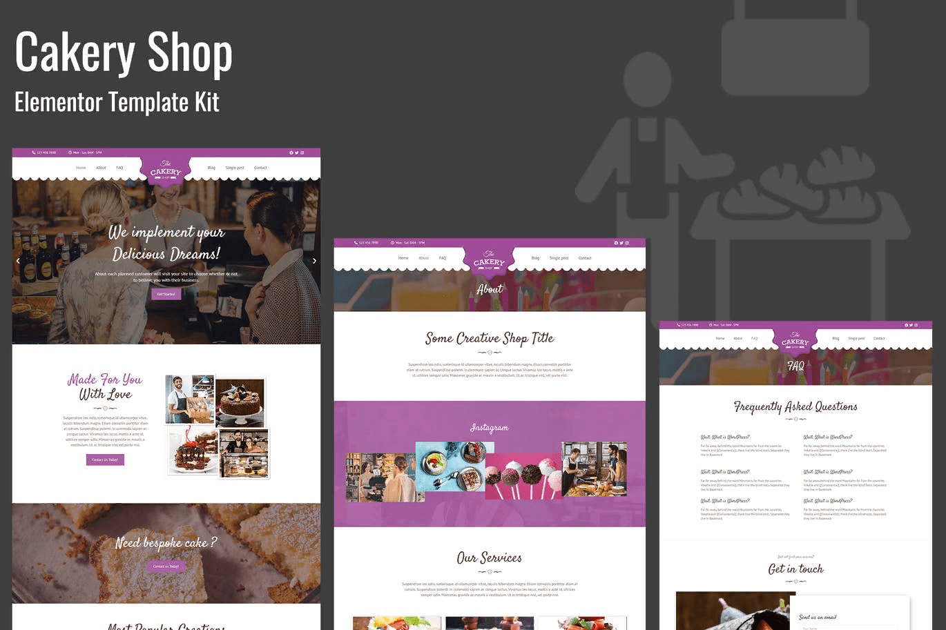 [Themeforest] Cakeryshop - Bakery Business Template Kit
