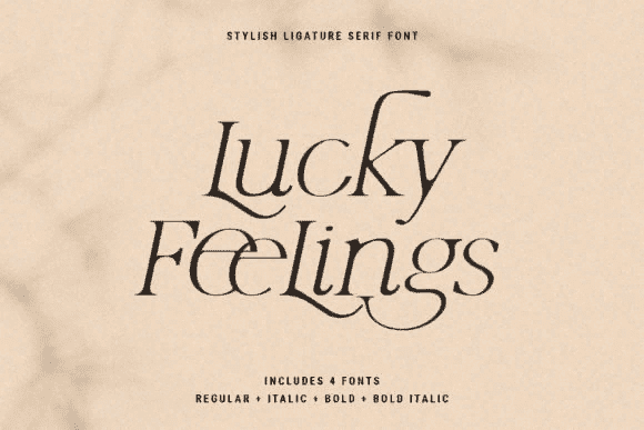 [Creativefabrica] Lucky Feelings Font (2021)