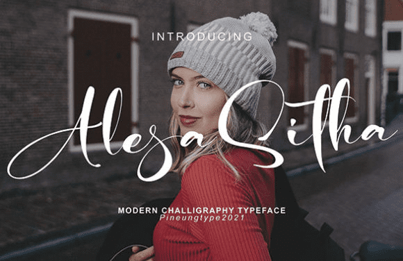 [Creativefabrica] Alesa Sitha Font (2021)