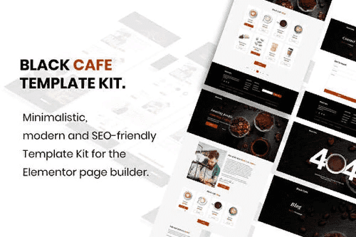 [Themeforest] Black Cafe - Restaurant & Cafe Template Kit