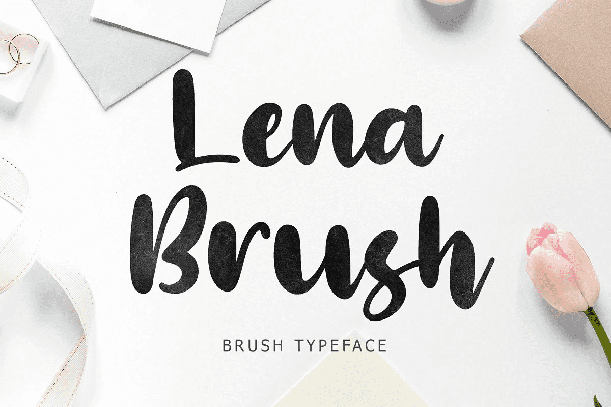 [Fontbundles] Lena Brush Font (2021)