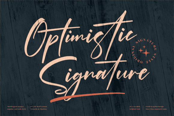 [Creativefabrica] Optimistic Signature Font (2021)