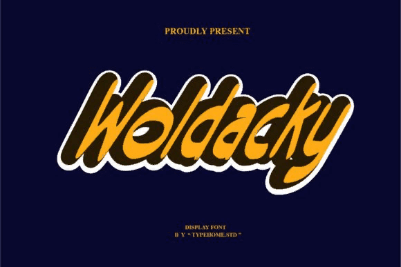 [Creativefabrica] Woldacky Font (2021)