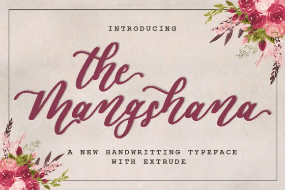 [Creativefabrica] The Mangshana Font (2021)