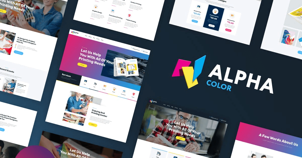 [Themeforest] AlphaColor - Design & Printing Elementor Template Kit