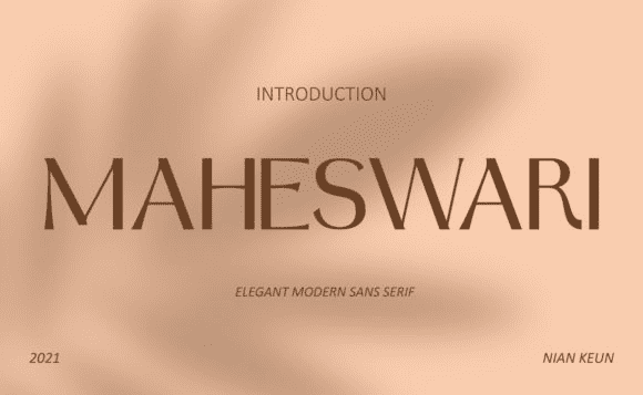 [Creativefabrica] Maheswari Font (2021)