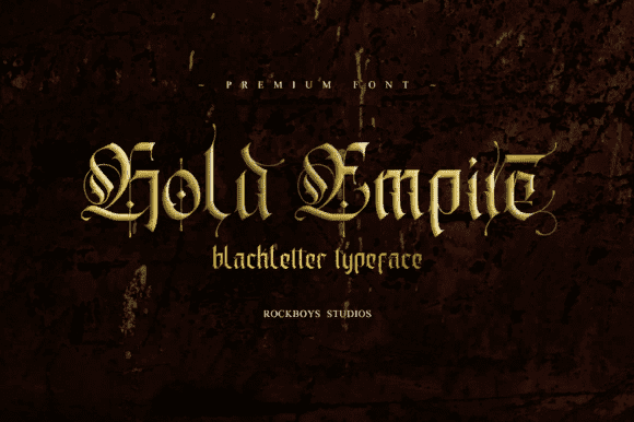 [Creativefabrica] Gold Empire Font (2021)