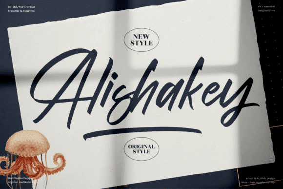 [Creativefabrica] Alishakey Font (2021)