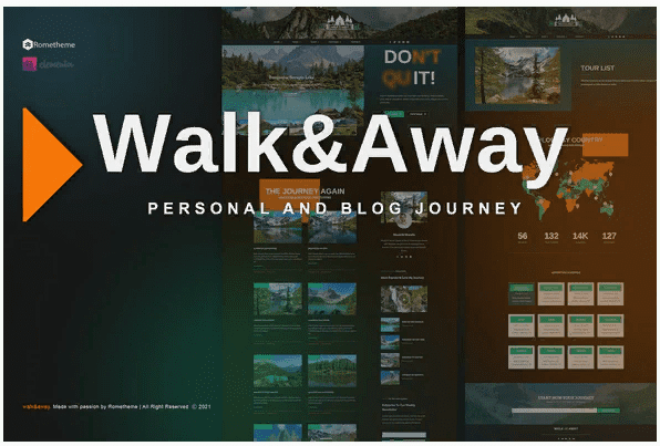 [Themeforest] Walk&Away - Travel Blog & Tours Elementor Template Kit