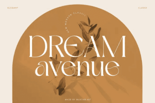 [Fontbundles] Dream Avenue Font (2021)