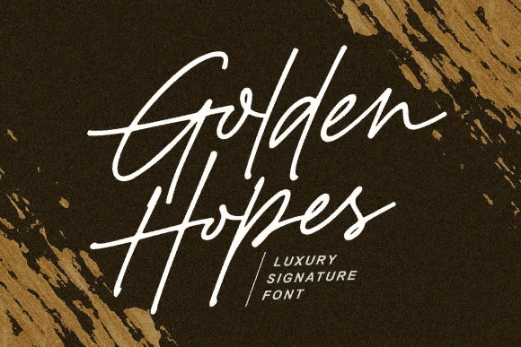 [Creativefabrica] Golden Hopes Font (2021)