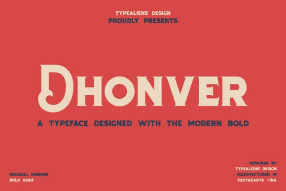 [Creativefabrica] Dhonver Font (2021)