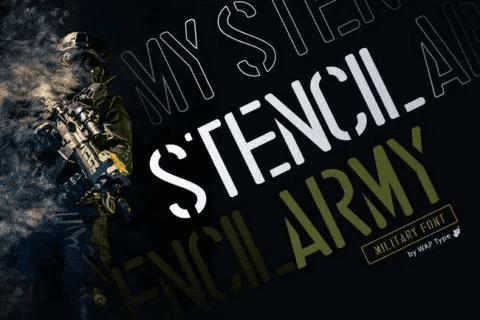 [Creativefabrica] Stencil Font (2021)