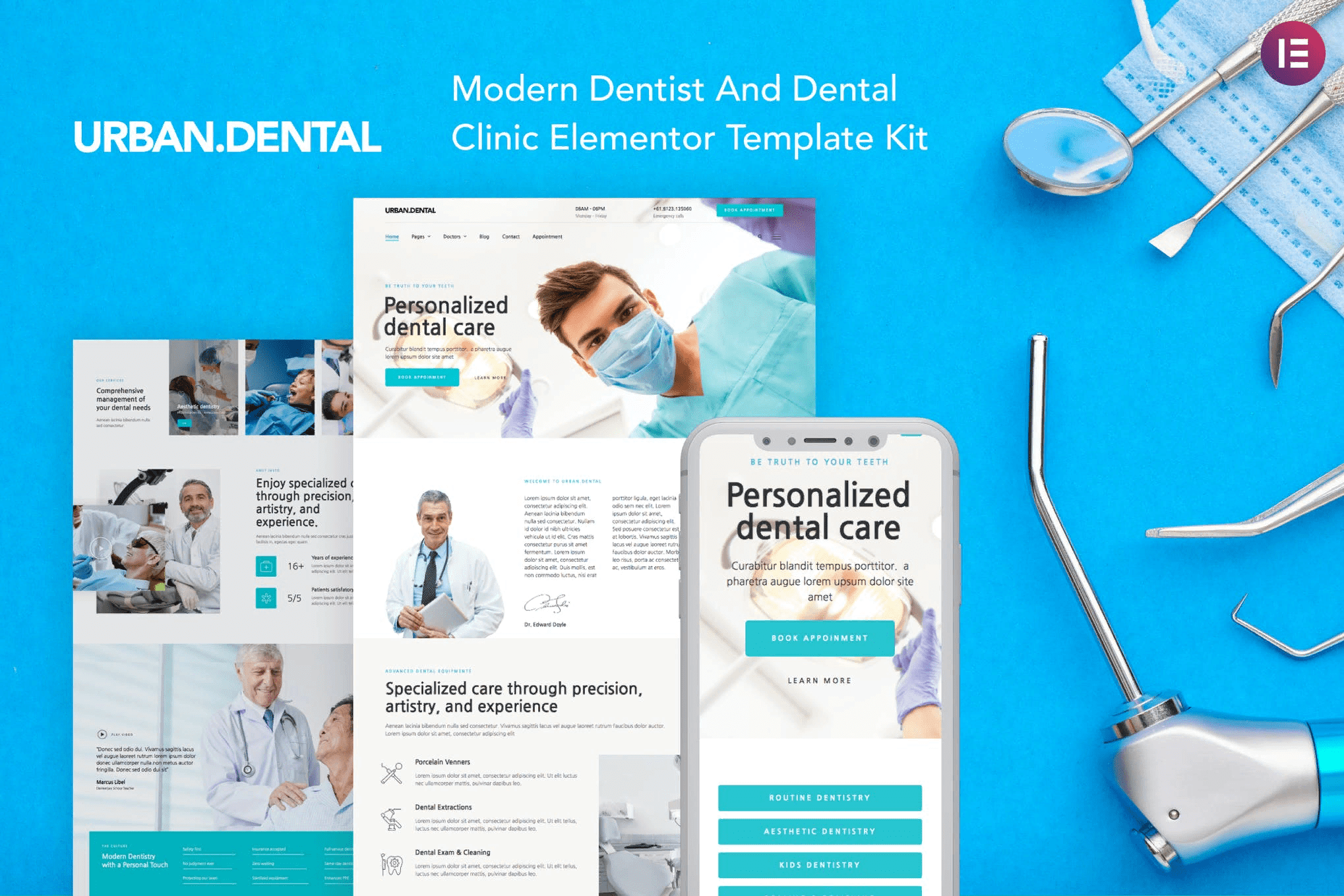 [Themeforest] UrbanDental – Dentist & Dental Clinic Template Kit