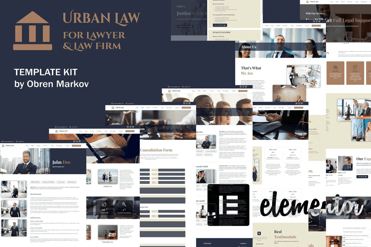 [Themeforest] Urban Law - Lawyer & Law Firm Elementor Template Kit