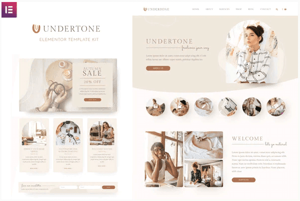 [Themeforest] Undertone - Business Services & Shop Elementor Template Kit