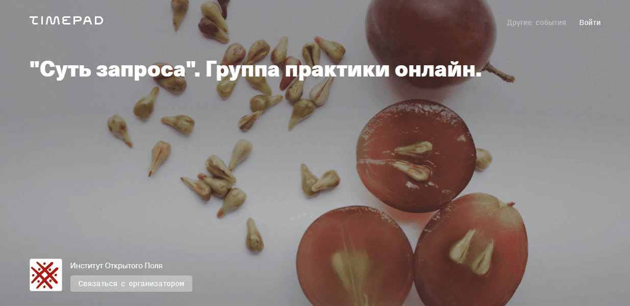 [Елена Веселаго] Суть запроса. Группа практики онлайн (2021)