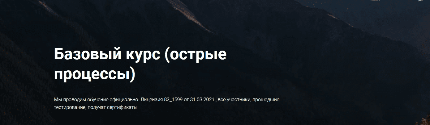 [Татьяна Шершнева] Базовый курс (острые процессы) (2021)