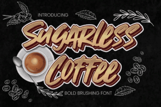 [Fontbundles] Sugarless Coffee Font (2021)