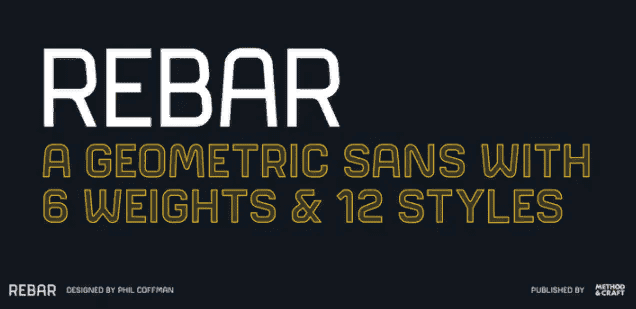 [Myfonts] Rebar Font Family (2021)