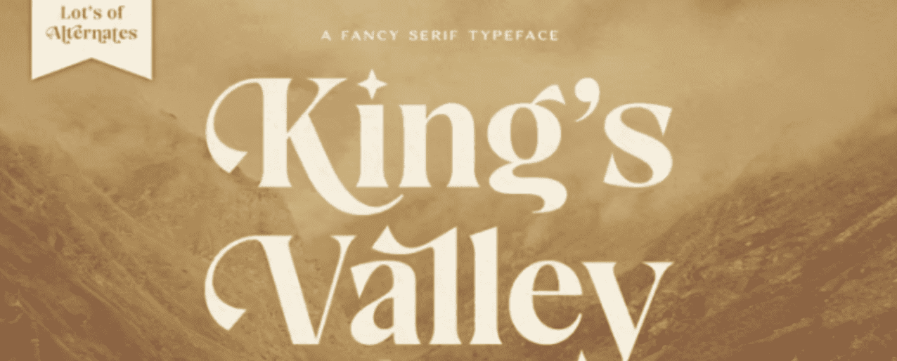 [Myfonts] Kings Valley (2021)