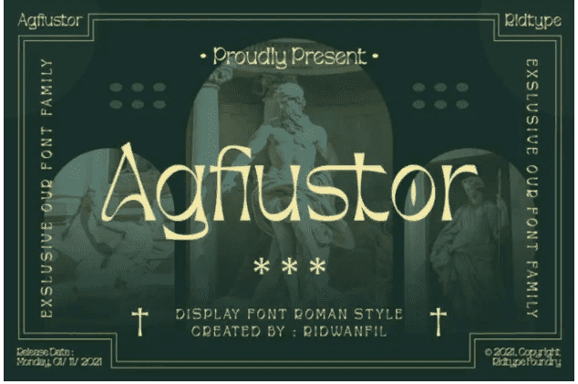 [Fontbundles] Agfiustor Font (2021)