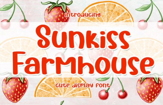 [Creativefabrica] Sunkiss Farmhouse Font (2021)
