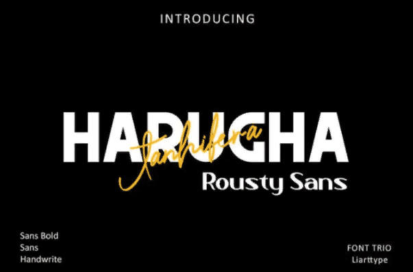 [Fontbundles] Harugha Jhanifera Font (2021)