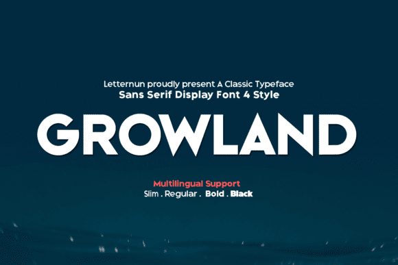 [Fontbundles] Growland Font (2021)