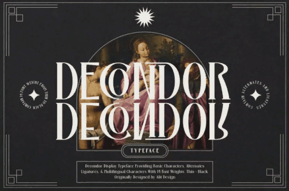 [Fontbundles] Decondor Typeface (2021)