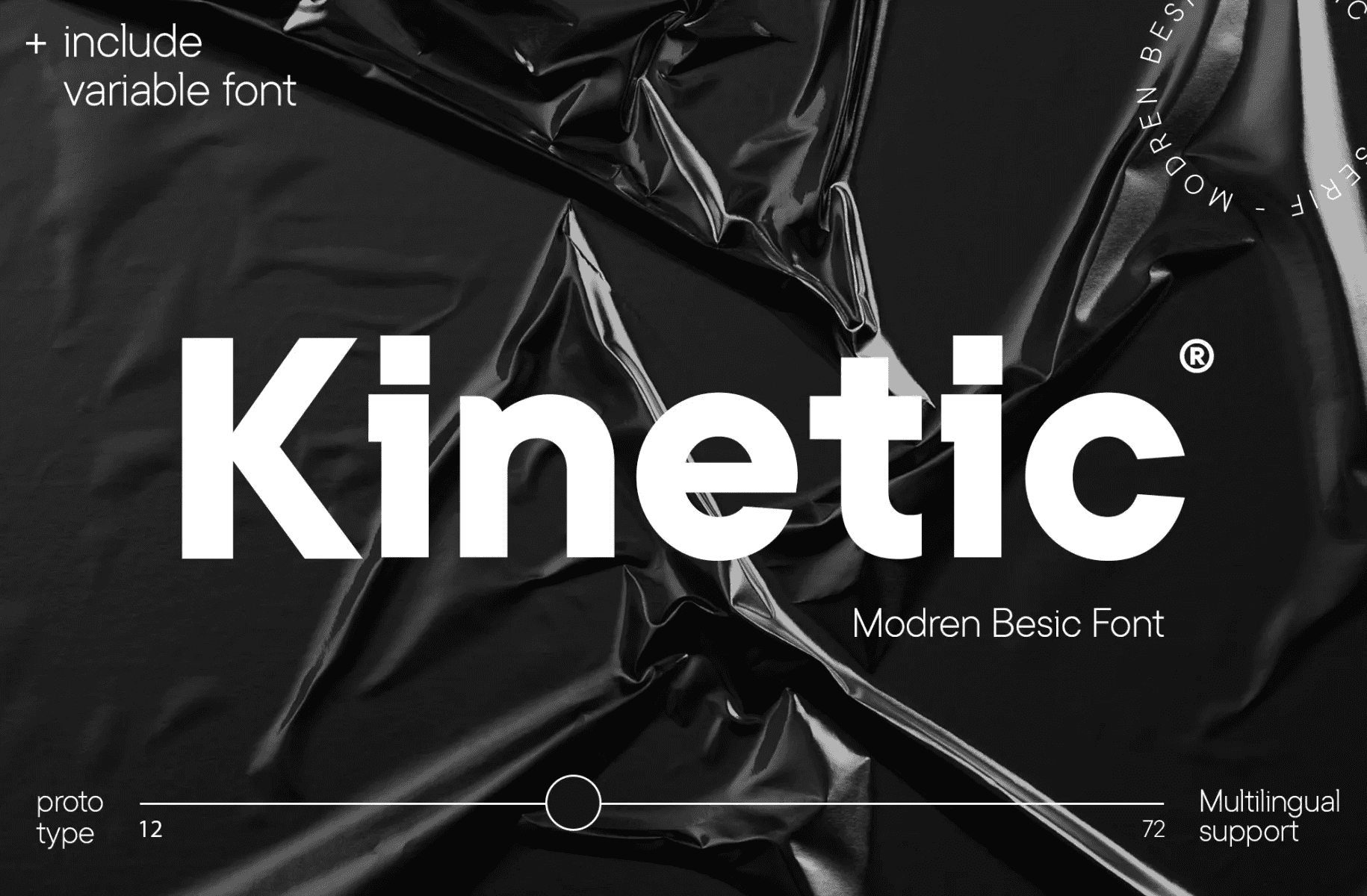 [Сreativefabrica] Kinetic Font (2021)