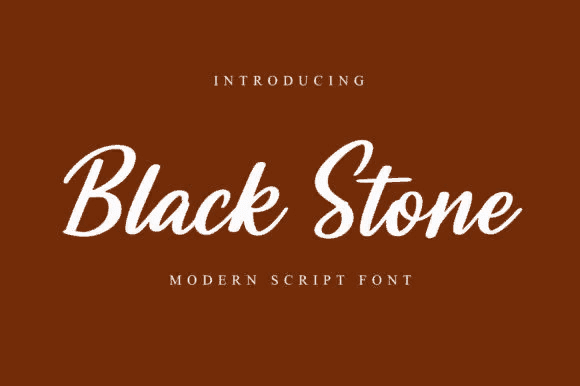 [Creativefabrica] Black Stone Font (2021)