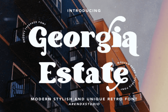 [Creativefabrica] Georgia Estate Font (2021)