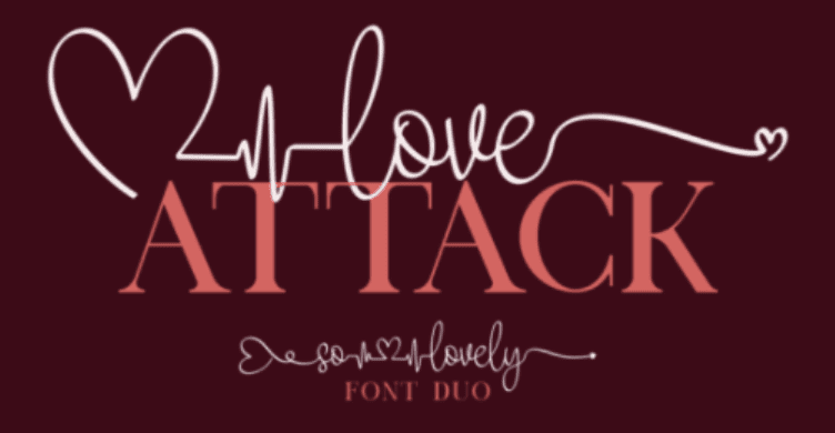 [Creativefabrica] Love Attack Font (2021)